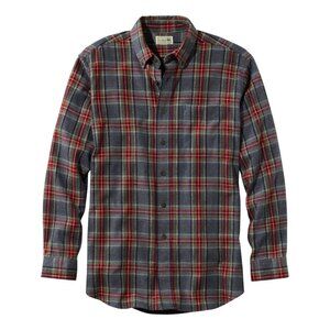 L.L. Bean Scotch Plaid Flannel Shirt Traditional Fit Sz‎ M